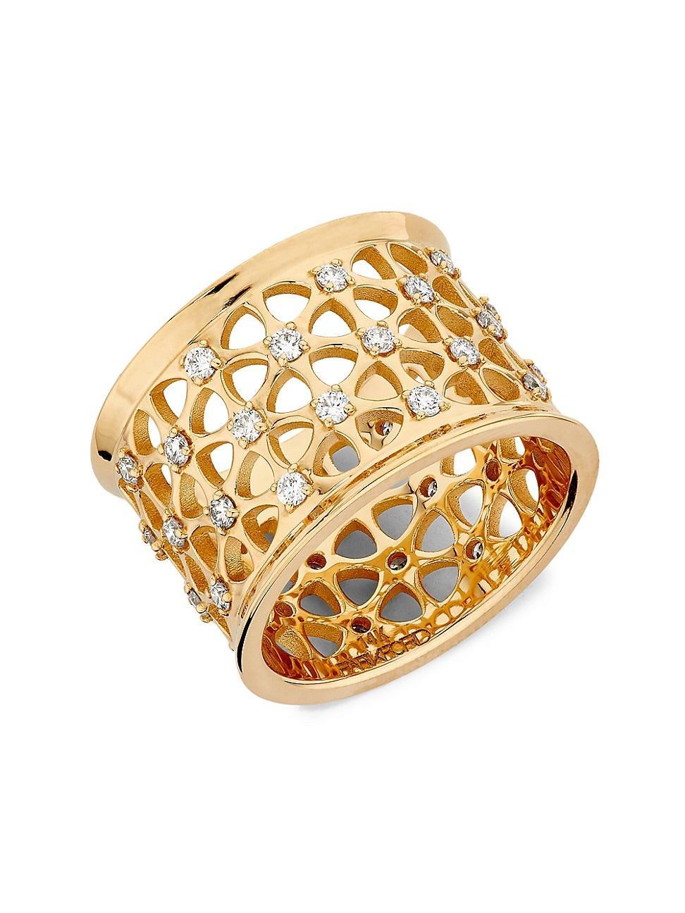 Womens Palace Gate 14K Yellow Gold & 0.80 TCW Diamond Ring Product Image