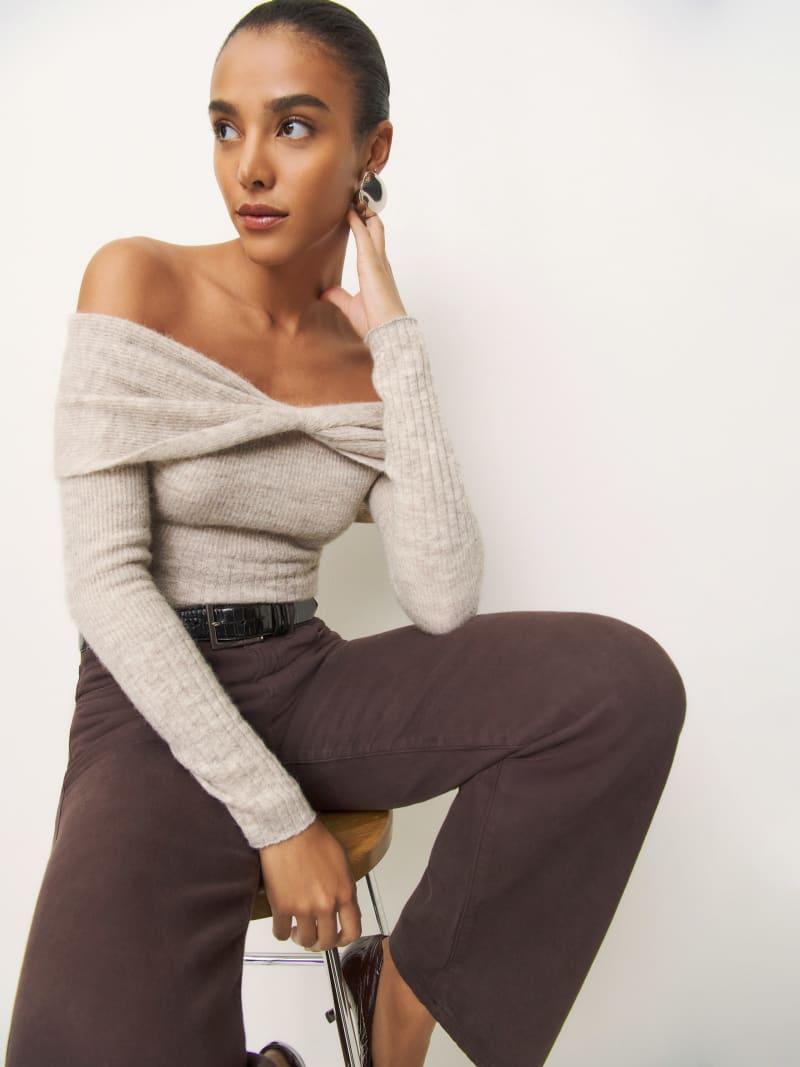 Florie Twist Front Sweater Product Image