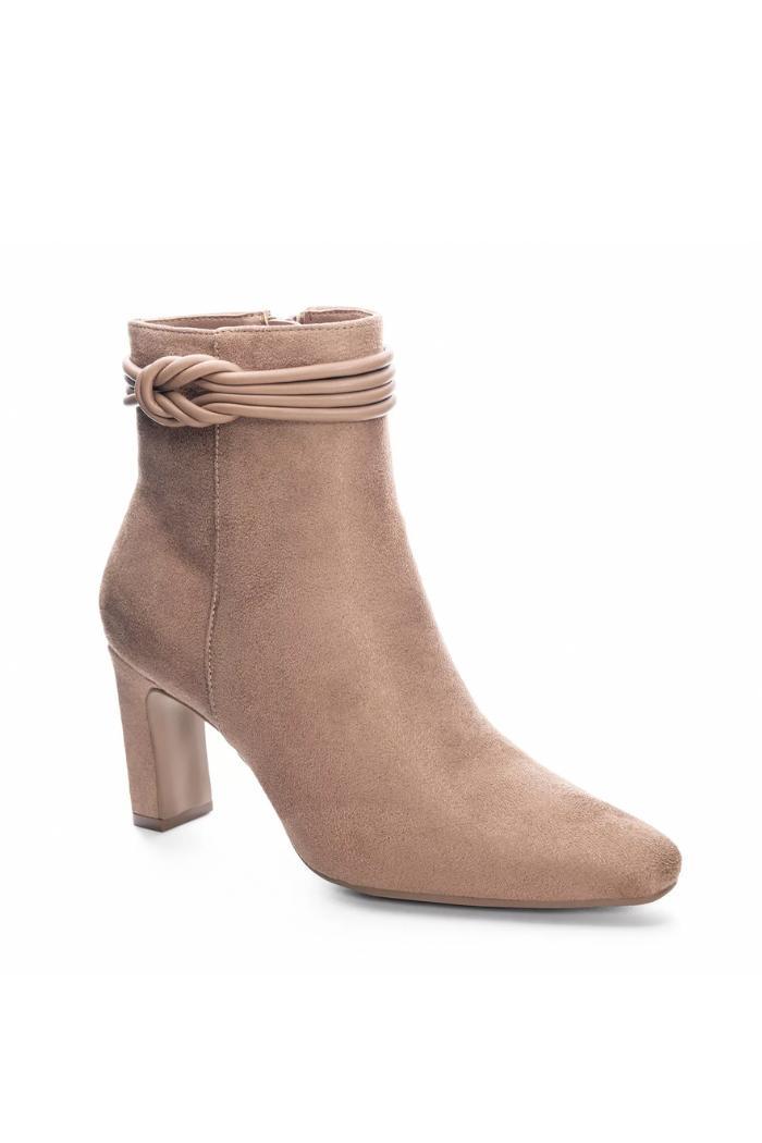 Never Ending Bootie - Taupe Suede Product Image