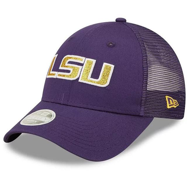 Womens New Era LSU Tigers 9FORTYLogo Spark Trucker Snapback Hat Product Image