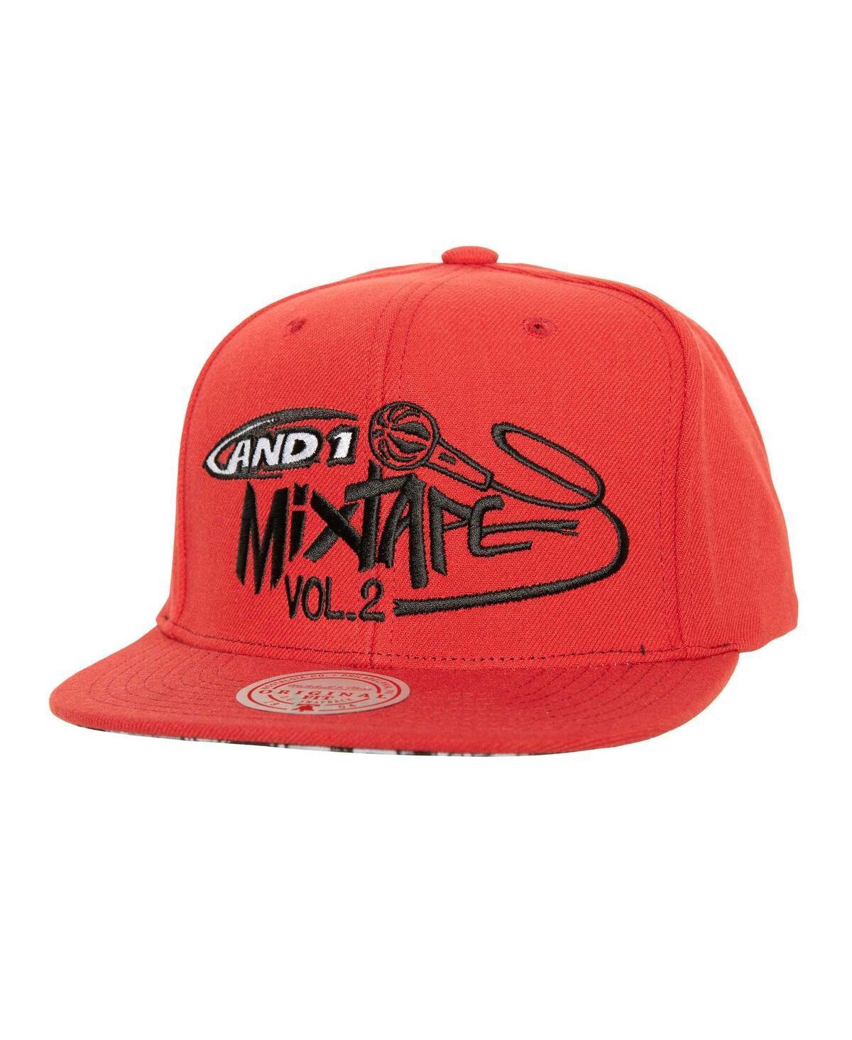 Mens Mitchell & Ness x AND1 Red Mixtape Vol. 2 Adjustable Hat Product Image