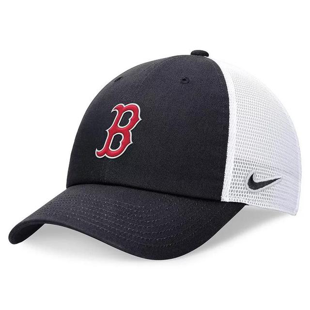 Mens Nike Boston Red Sox Evergreen Club Trucker Adjustable Hat Blue Product Image