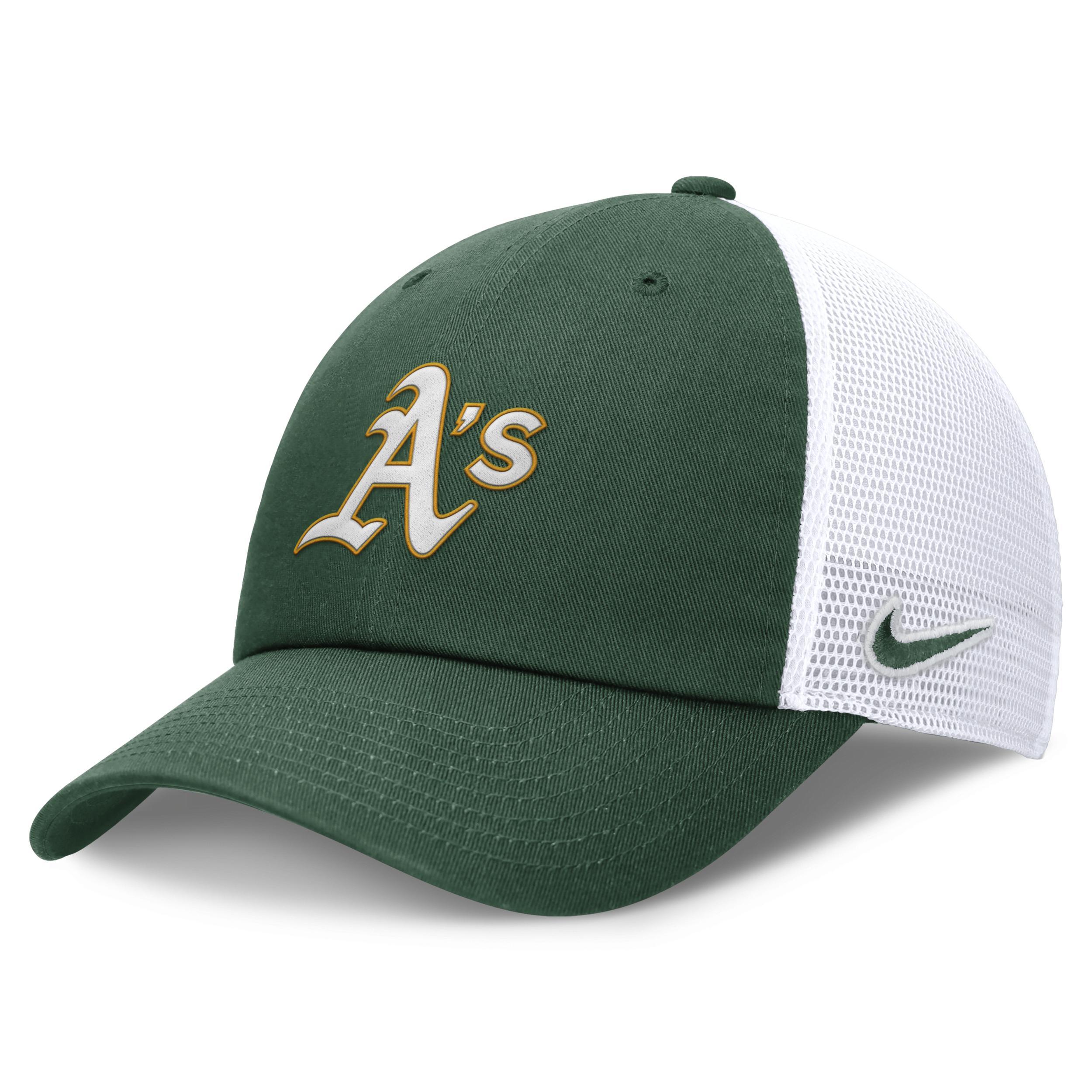 Oakland Athletics Evergreen Club Nike Mens MLB Trucker Adjustable Hat Product Image