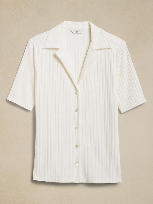 Sur Ribbed Short-Sleeve Resort Shirt Product Image