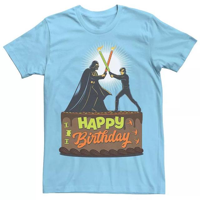 Mens Star Wars Father And Son Birthday Cake Tee Product Image