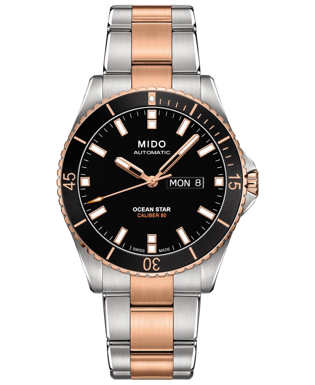 Mido Mens Swiss Automatic Ocean Star Captain V Two-Tone Stainless Steel Bracelet Watch 42.5mm Product Image