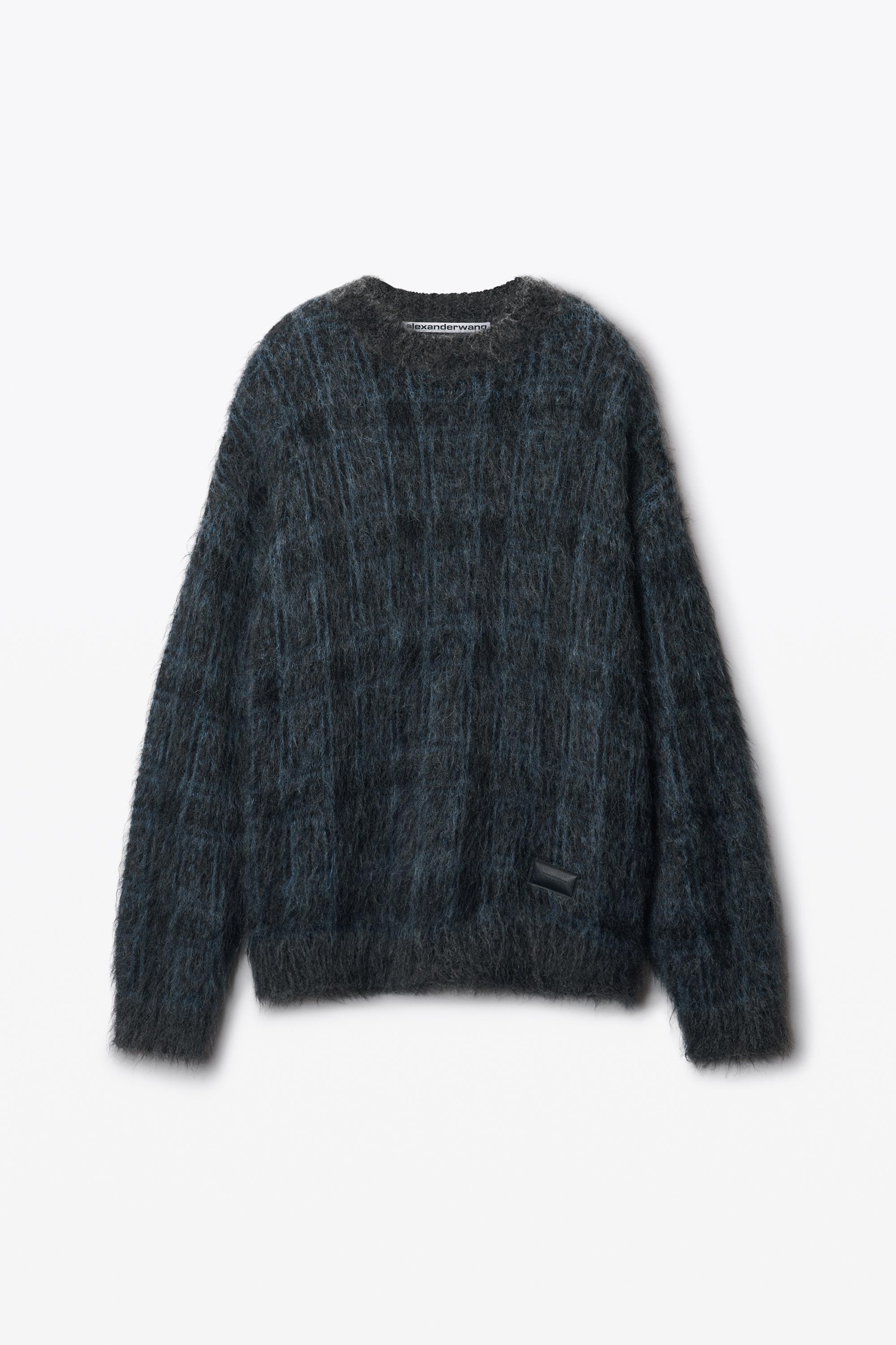 Plaid Oversize Sweater In Jacquard Knit Product Image