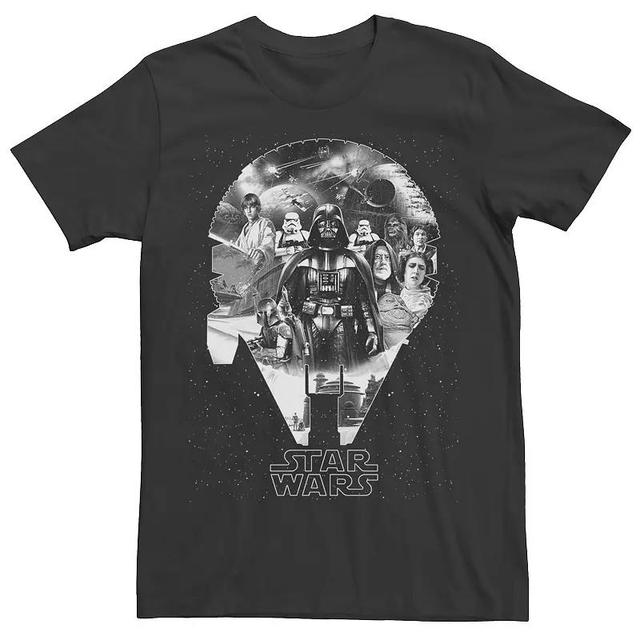 Mens Star Wars Millennium Falcon Group Collage Graphic Tee Product Image