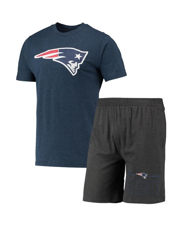 Mens Concepts Sport Charcoal New England Patriots Meter T-shirt and Shorts Sleep Set - Charcoal Product Image