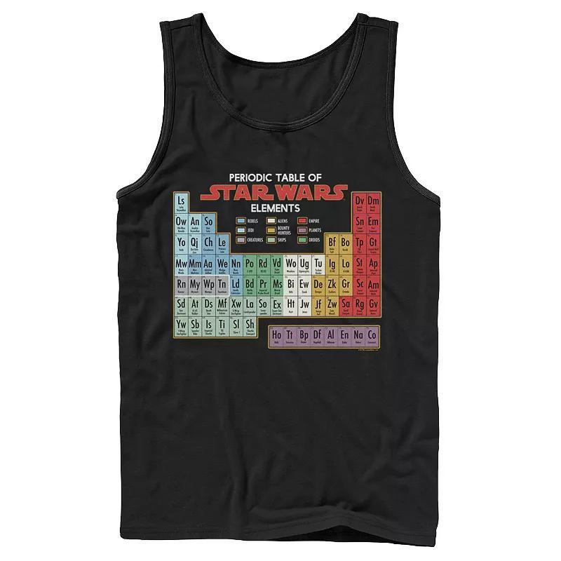 Mens Star Wars Periodic Table of Elements Graphic Tank Top Product Image