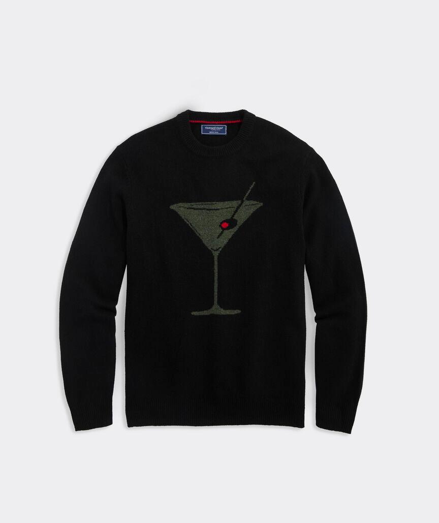 Merino Wool Martini Crewneck Sweater Product Image