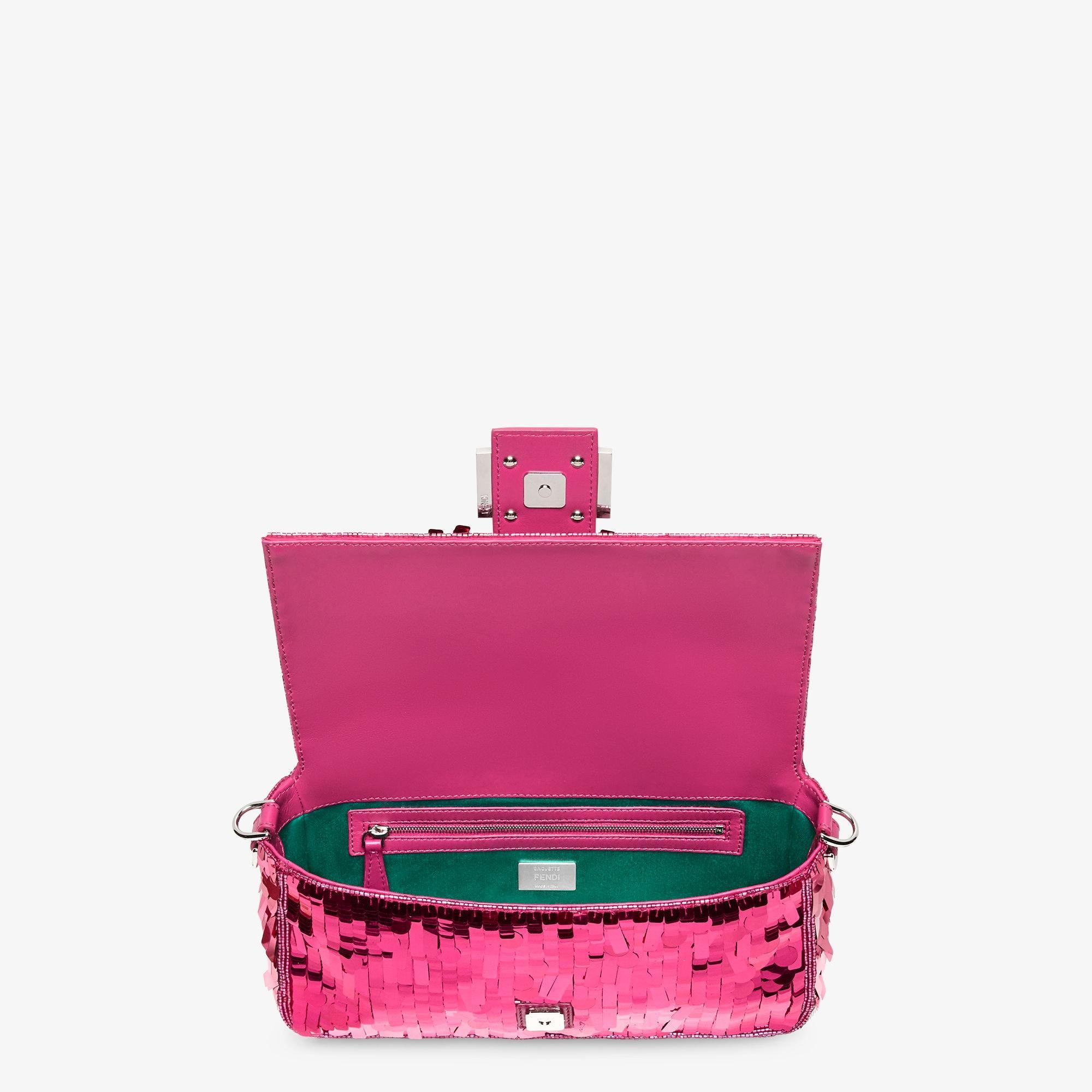 BaguetteFuchsia sequinned bag Product Image