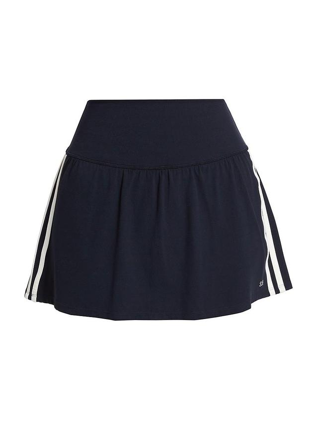 Splits59 Airweight High-Waist Skort with Stripes (Indigo/White) Women's Skort Product Image