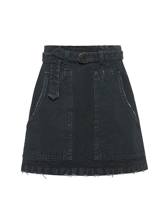 Womens Canvas Miniskirt Product Image