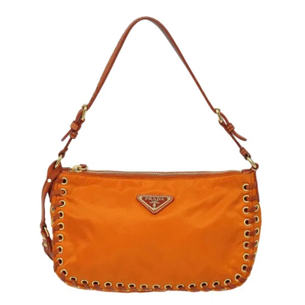 Orange Synthetic Clutch Bag () Product Image