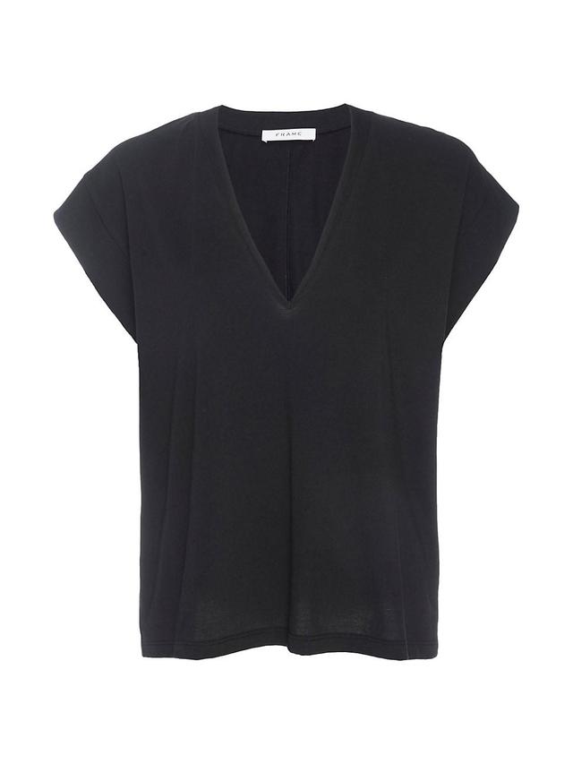 Womens Le Mid Rise V-Neck Tee Product Image