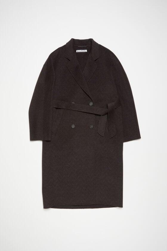 Double-breasted wool coat Product Image