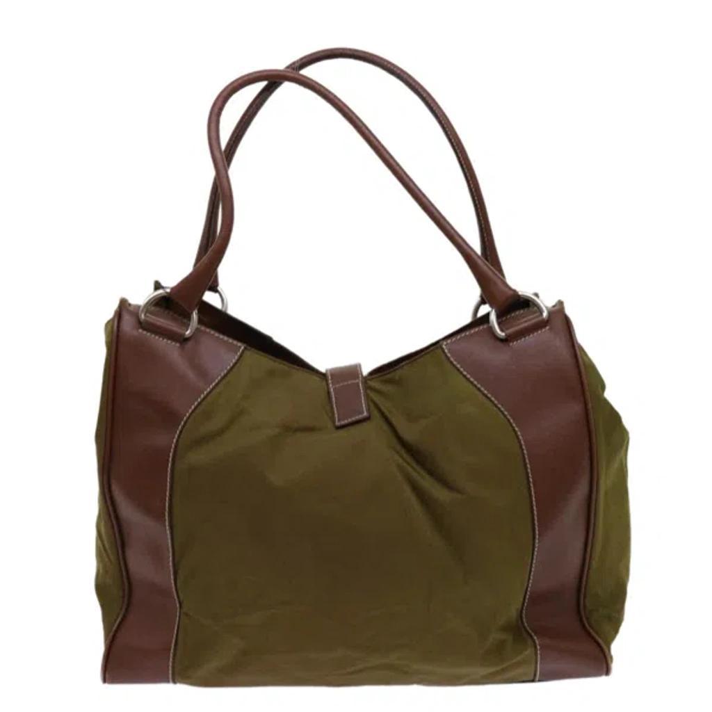 Tessuto Synthetic Tote Bag () In Khaki Product Image