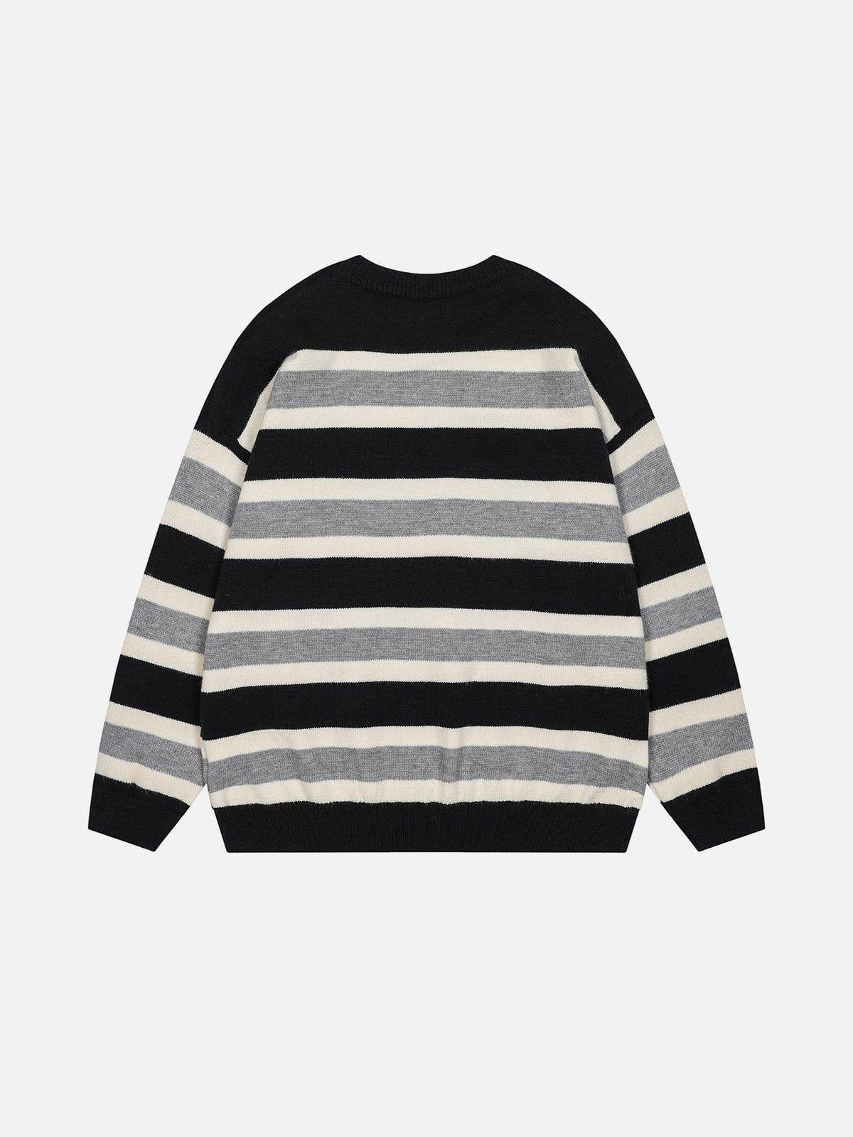 Aelfric Eden Cute Cat Stripe Sweater Product Image