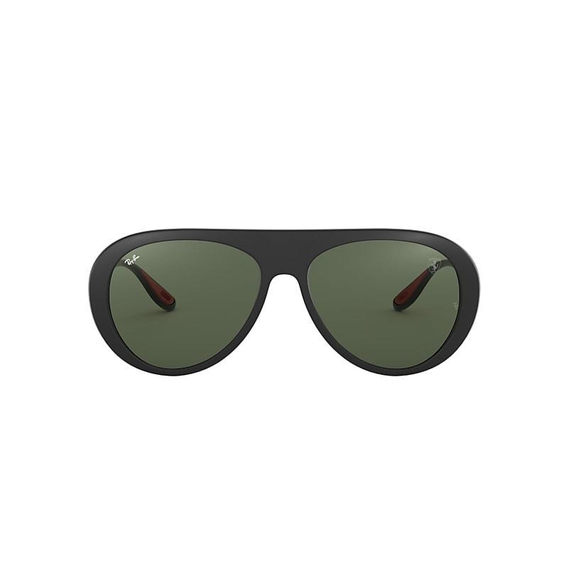 Ray-Ban Mens Sunglasses, RB4310M Scuderia Ferrari Collection 58 - MATTE DARK BLUE Product Image