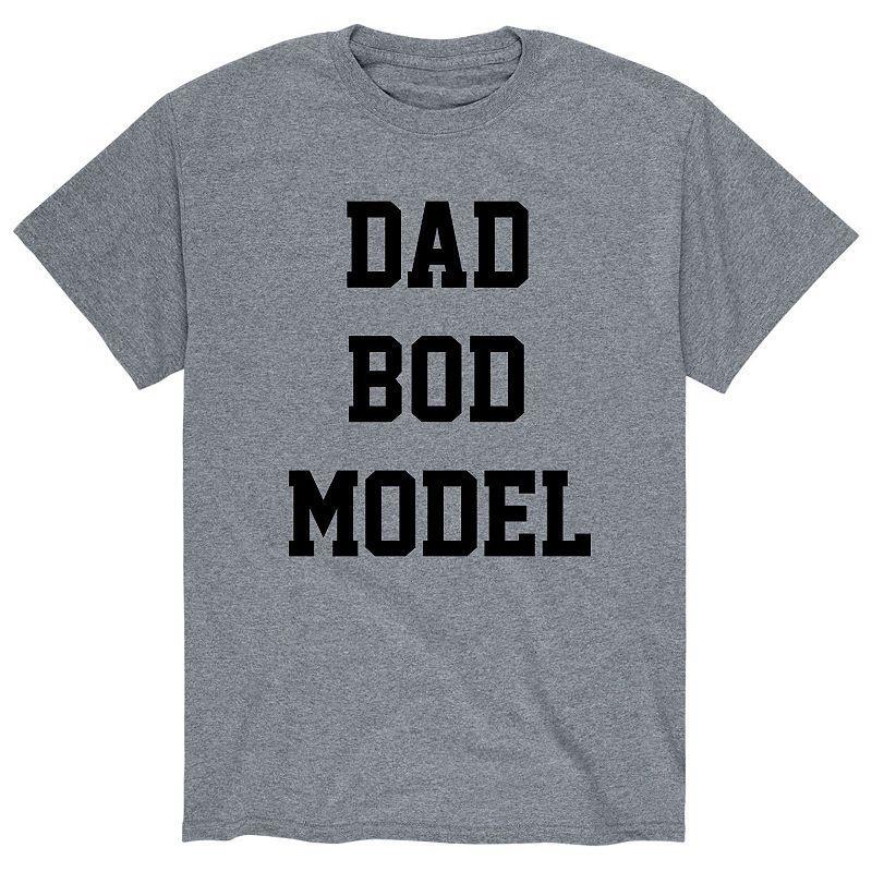 Mens Dad Bod Model Tee Green Product Image