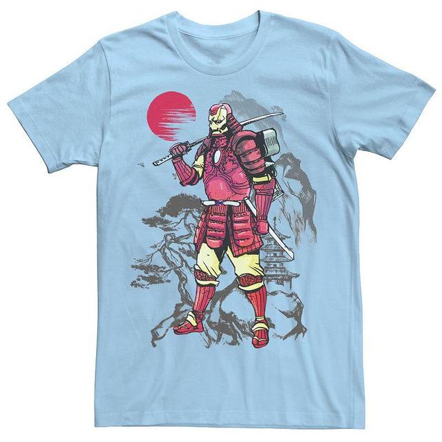 Mens Marvel Iron Man Samurai Mountain Sunset Graphic Tee Product Image