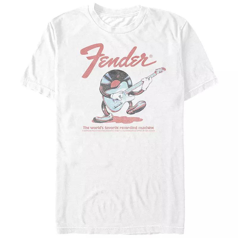 Mens Comfort Colors Fender Record Playing Guitar Graphic Tee Product Image