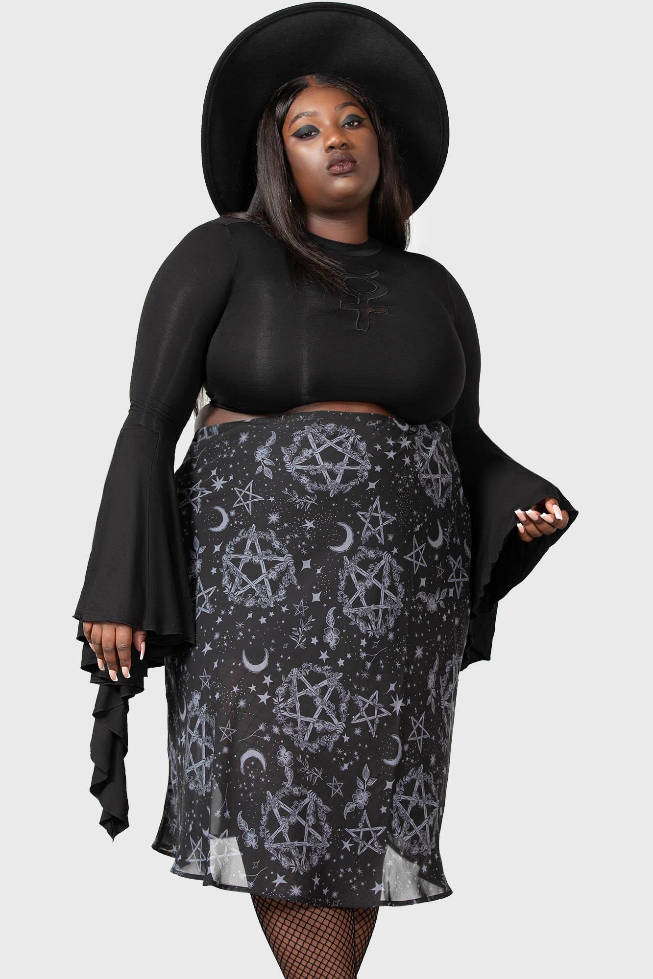 Luella Bias Midi Skirt [PLUS] Female Product Image