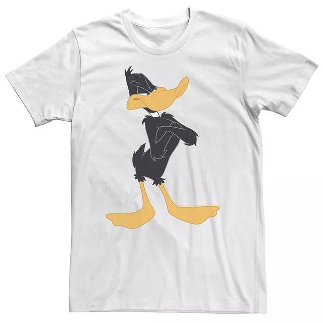 Big & Tall Looney Tunes Daffy Duck Crossed Arms Portrait Tee, Mens Product Image