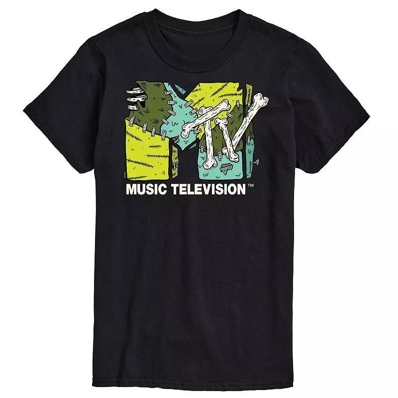 Mens MTV Halloween Logo Graphic Tee Blue Product Image