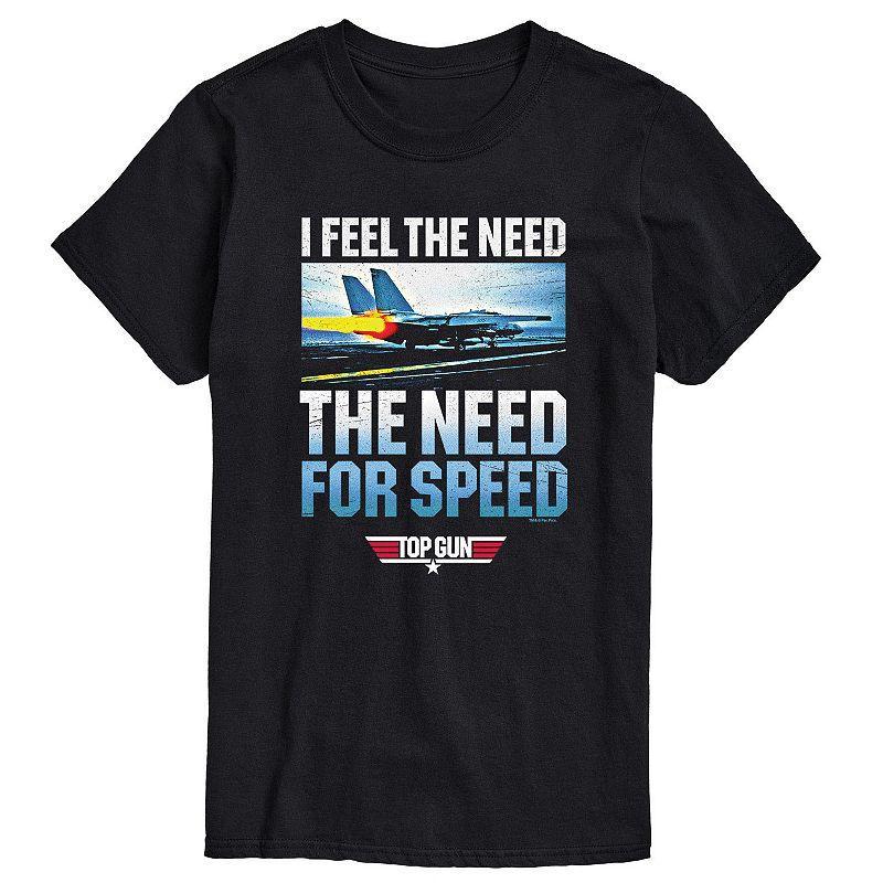 Big & Tall Top Gun Need For Speed Tee, Mens Blue Product Image