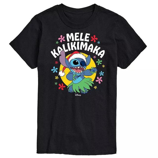 Disneys Lilo & Stitch Big & Tall Mele Kalikimaka Graphic Tee, Mens Product Image