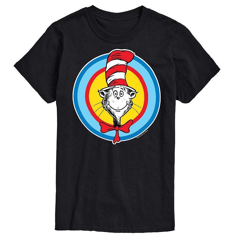 Big & Tall Dr Seuss Cat In Hat Smile Tee, Mens Blue Product Image