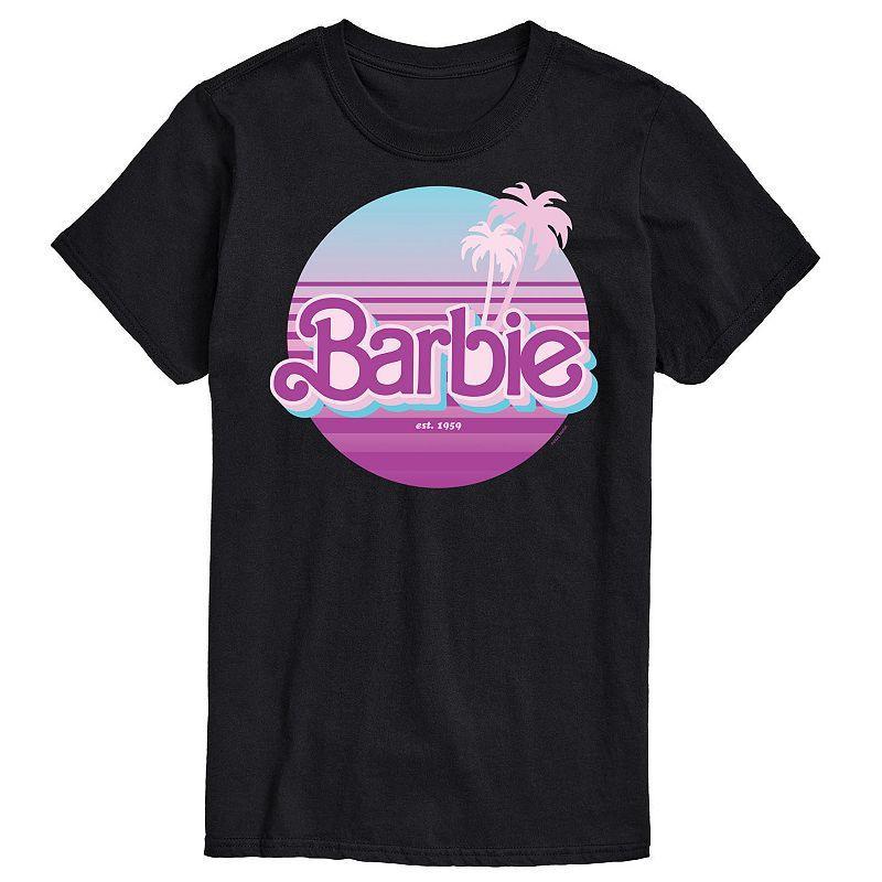 Big & Tall Barbie Dream Summer Graphic Tee, Mens Black Product Image