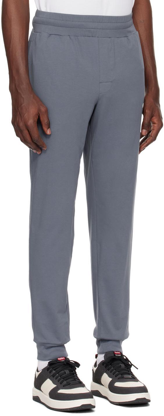 HUGO BOSS Blue Printed Sweatpants In 462-open Blue Product Image