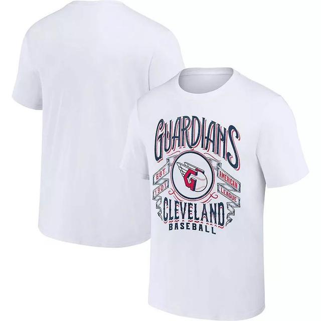 Mens Darius Rucker Collection by Fanatics White Cleveland Guardians Distressed Rock T-Shirt Product Image