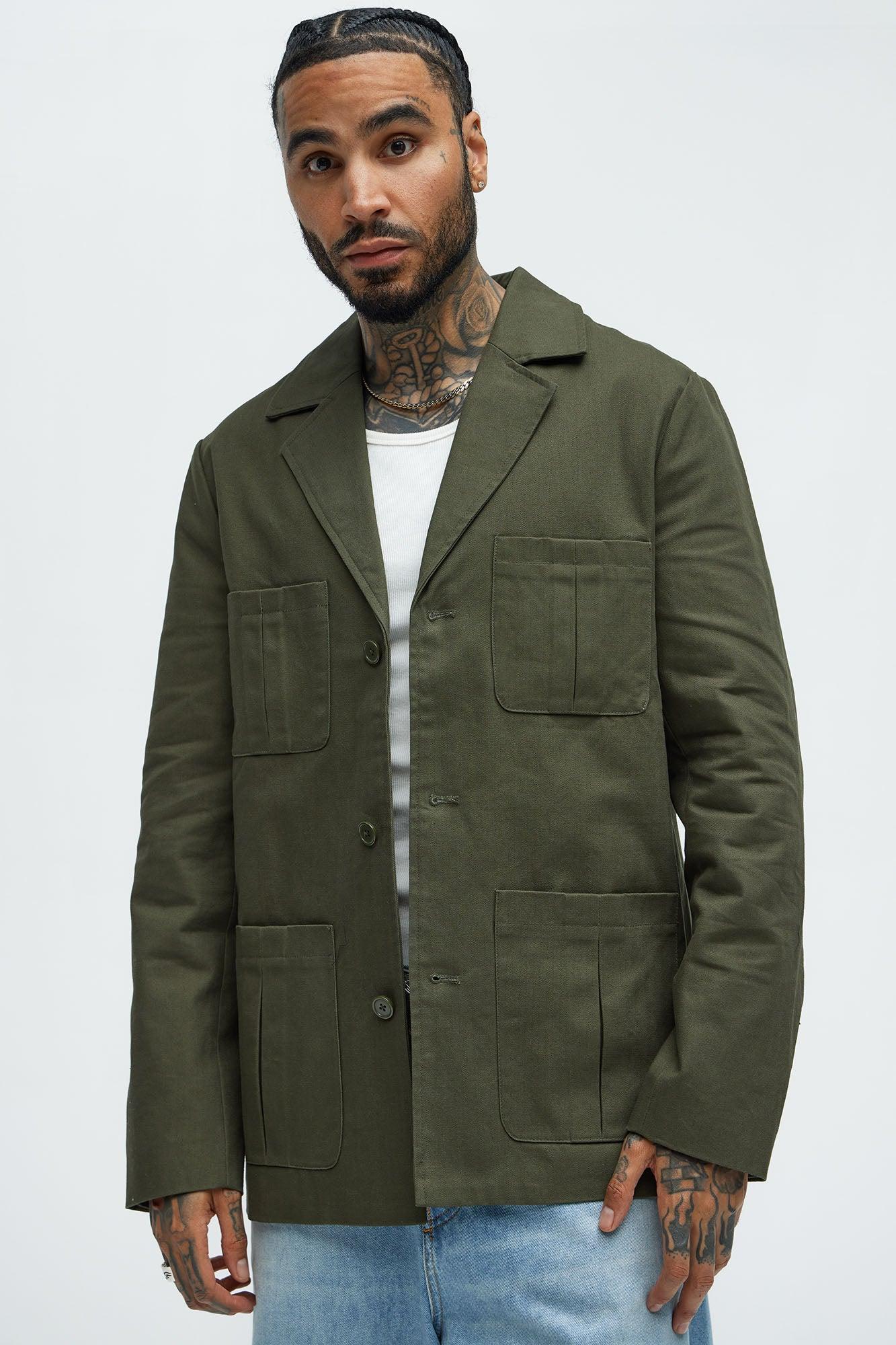 Berry Casual Jacket - Olive Product Image