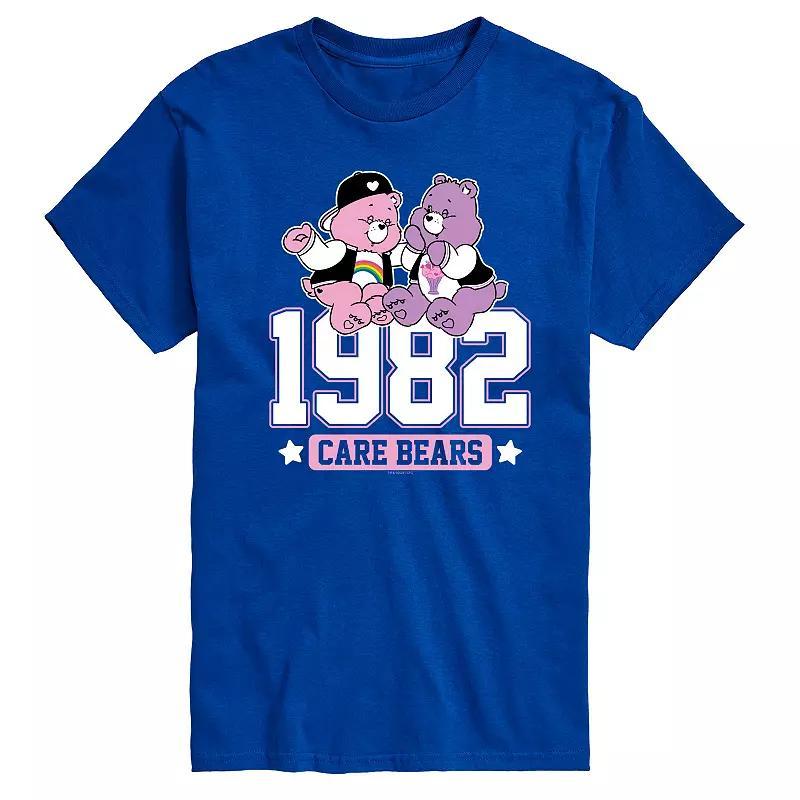 Mens Care Bears Varsity 1982 Graphic Tee Blue Product Image