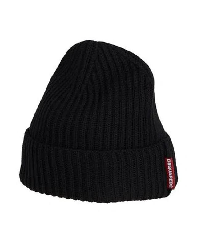 DSQUARED2 Man Hat Black Size Onesize Wool Product Image