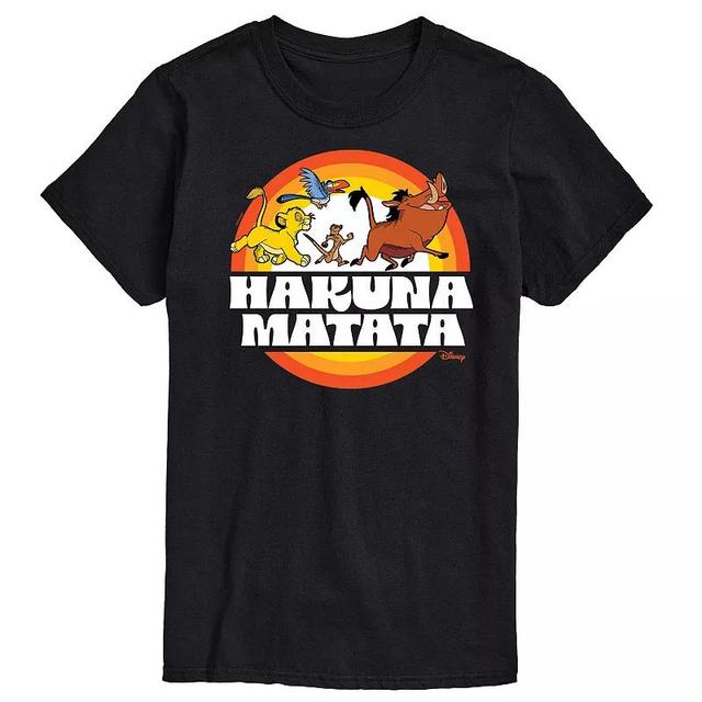 Disneys The Lion King Mens Hukana Matata Graphic Tee Blue Product Image