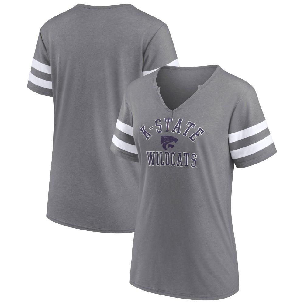 NCAA Kansas State Wildcats Womens V-Neck Notch T-Shirt Product Image