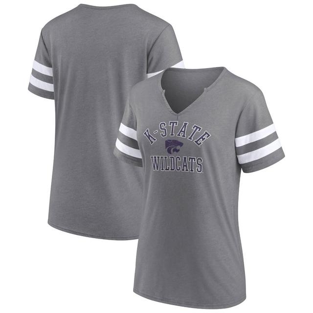 NCAA Kansas State Wildcats Womens V-Neck Notch T-Shirt Product Image