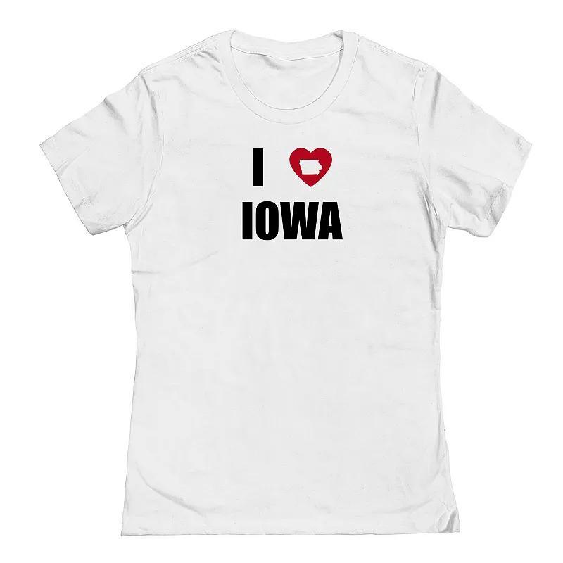 Juniors I Heart Iowa Graphic Tee, Womens Product Image