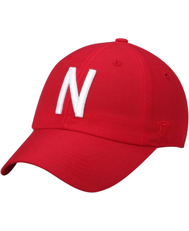 Mens Top of the World Scarlet Nebraska Huskers Staple Adjustable Hat Product Image