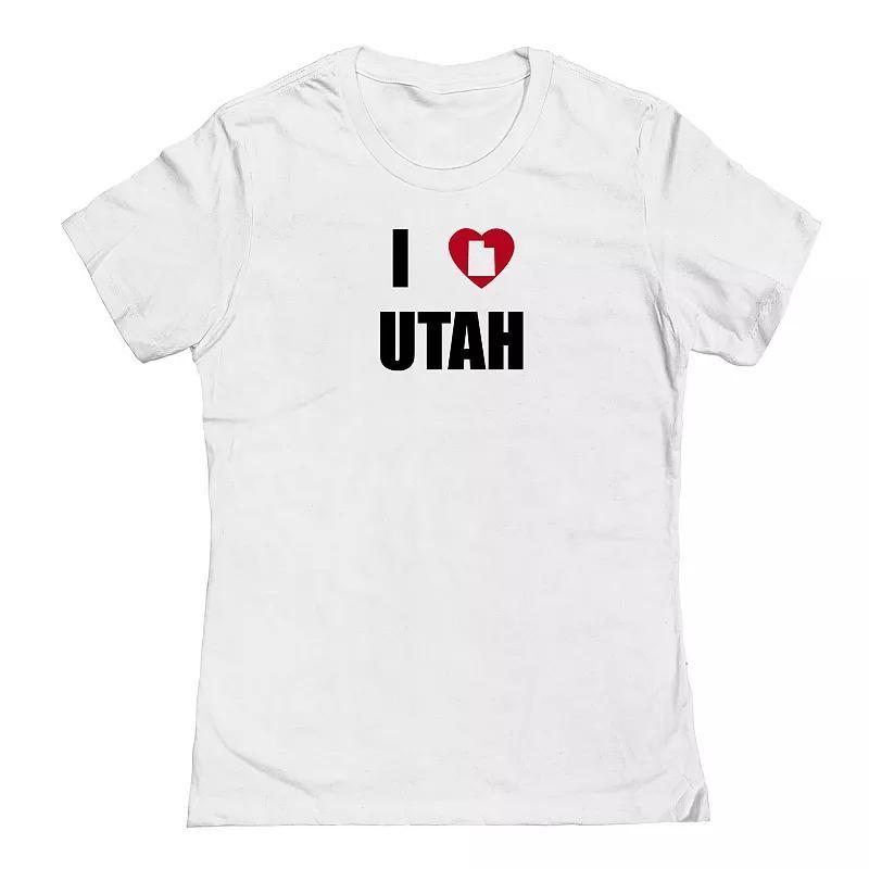 Juniors I Heart Utah Graphic Tee, Womens Product Image