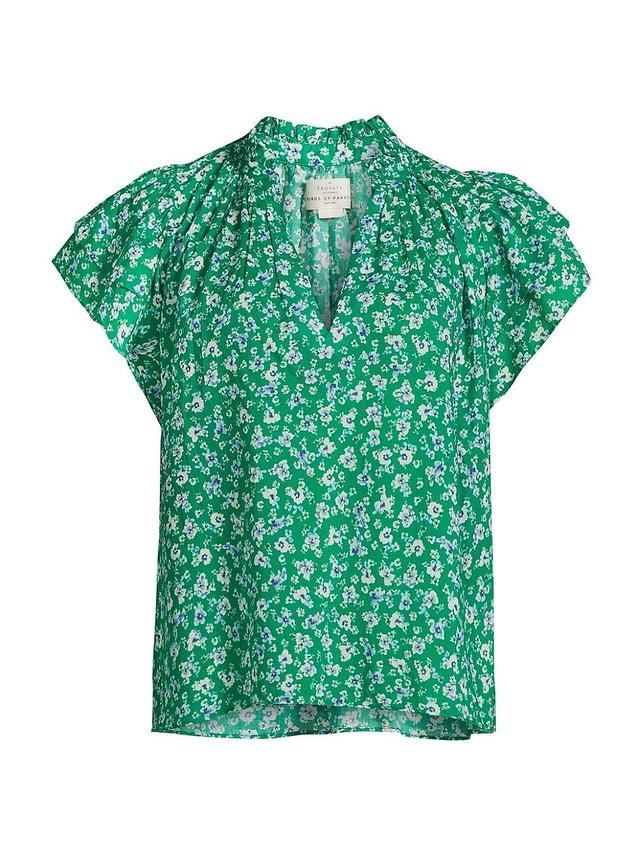 Womens Clover Floral Blouse Product Image