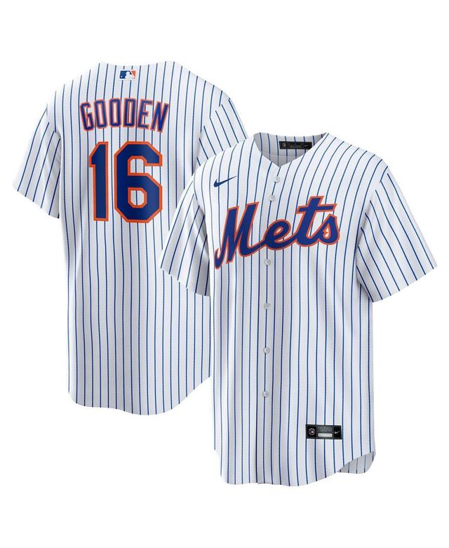 Nike Mens Dwight Gooden White New York Mets Home Replica Player Jersey - White Product Image