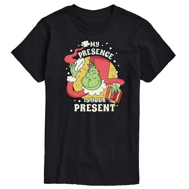 Mens Dr. Seuss The Grinch My Presence Is Your Present Graphic Tee Product Image