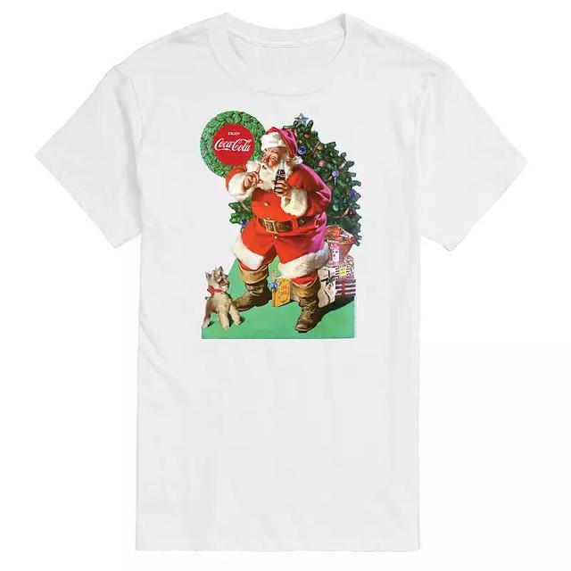 Mens CocaCola Vintage Santa With Dog Tee Product Image