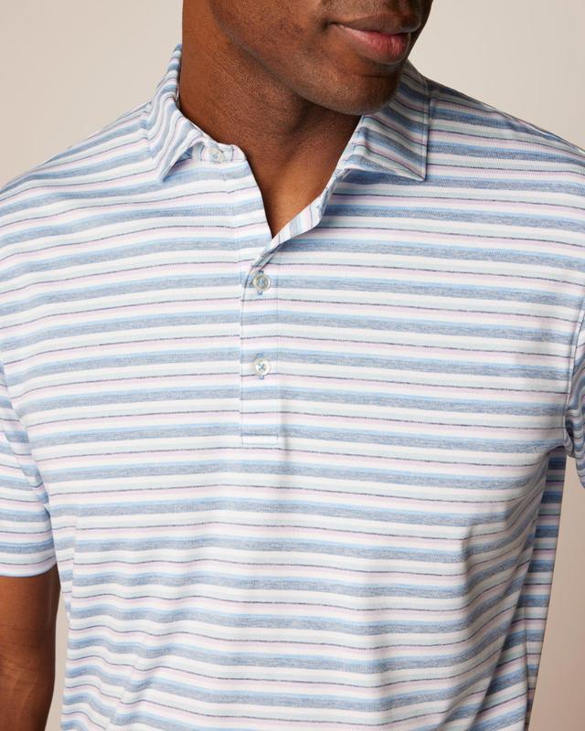 Harty Striped Jersey Performance Polo Male Product Image